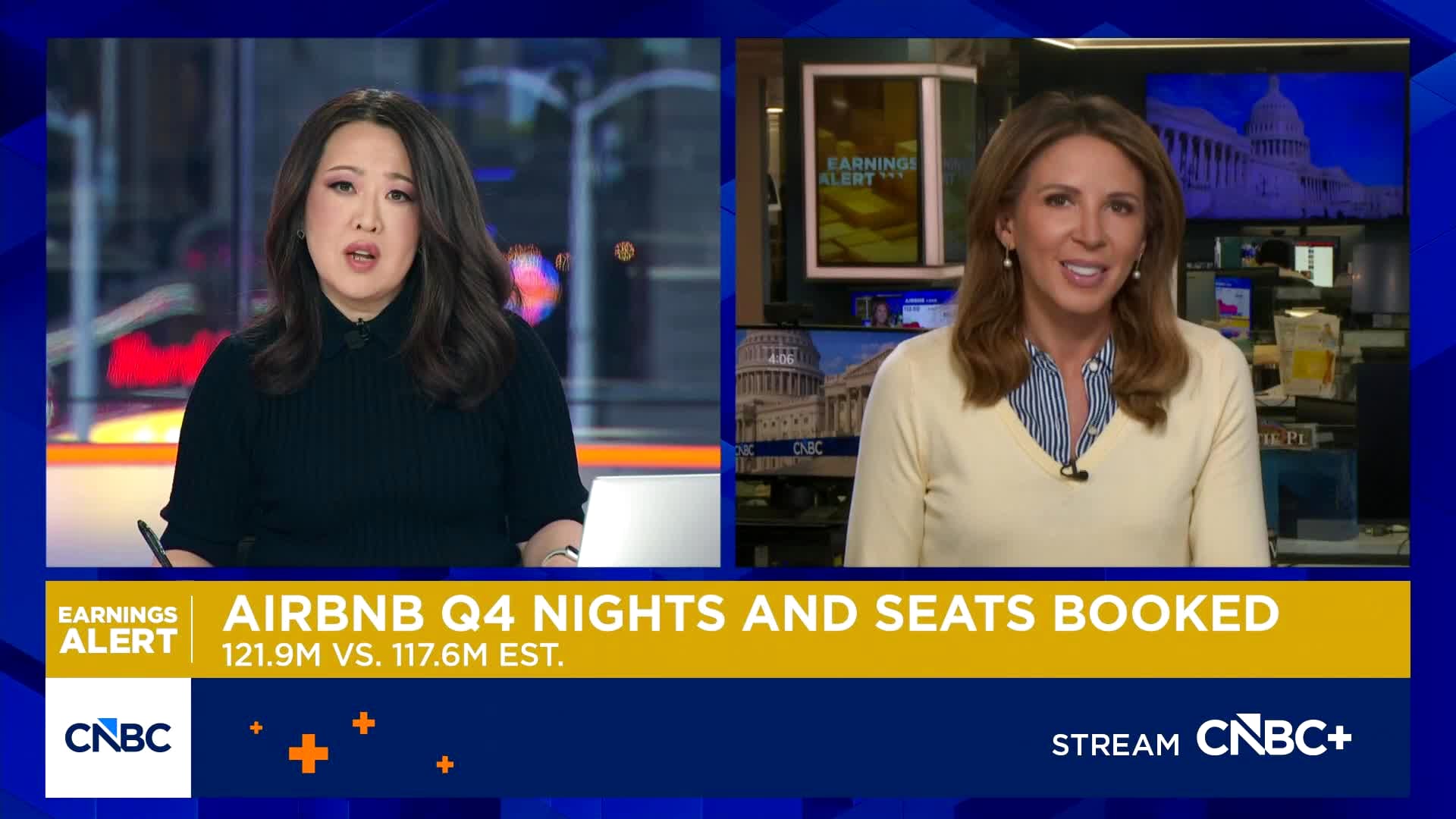 Airbnb reports fourth-quarter earnings, revenue beat and EPS miss