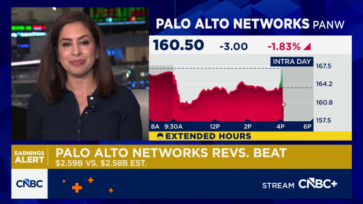 Palo Alto shares sink 8%, CEO defends cybersecurity from AI threat