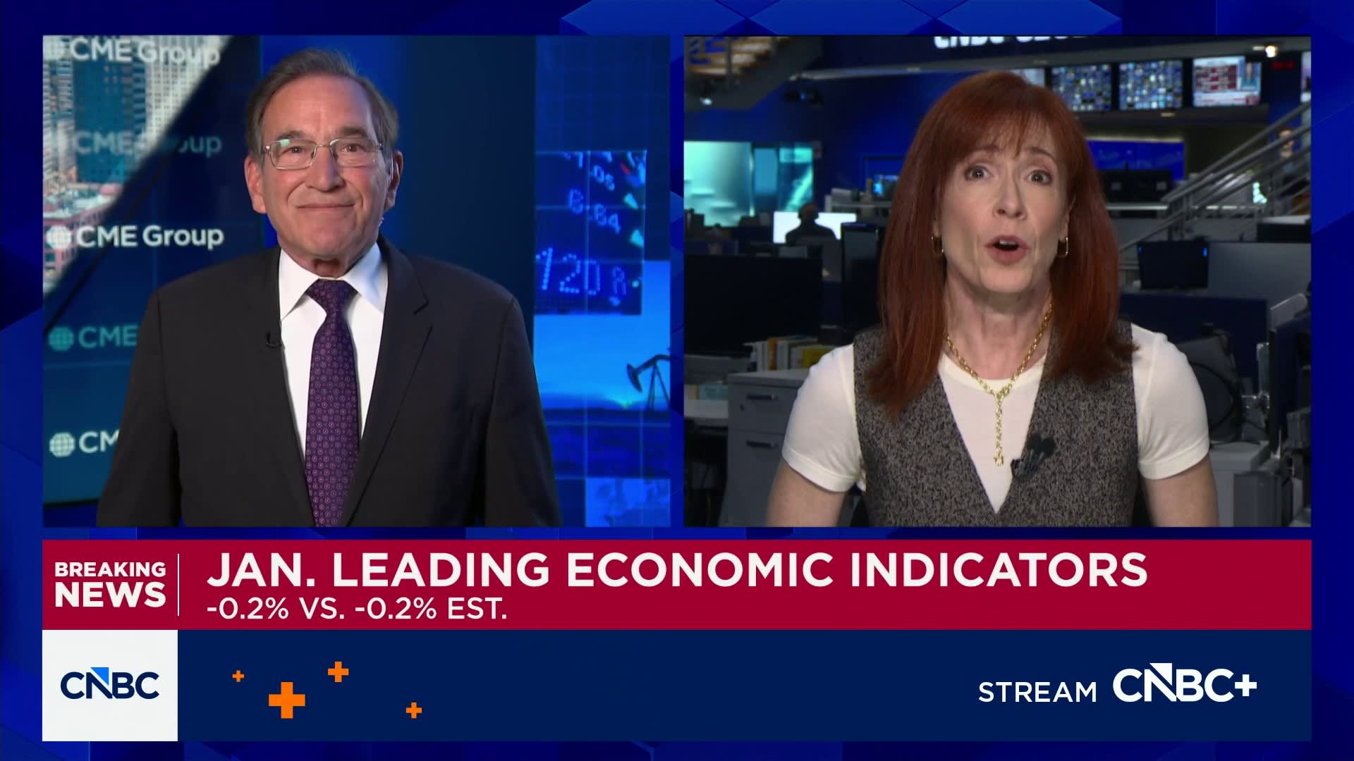 December leading economic indicators come in at -0.2%, pending home sales miss estimates in January