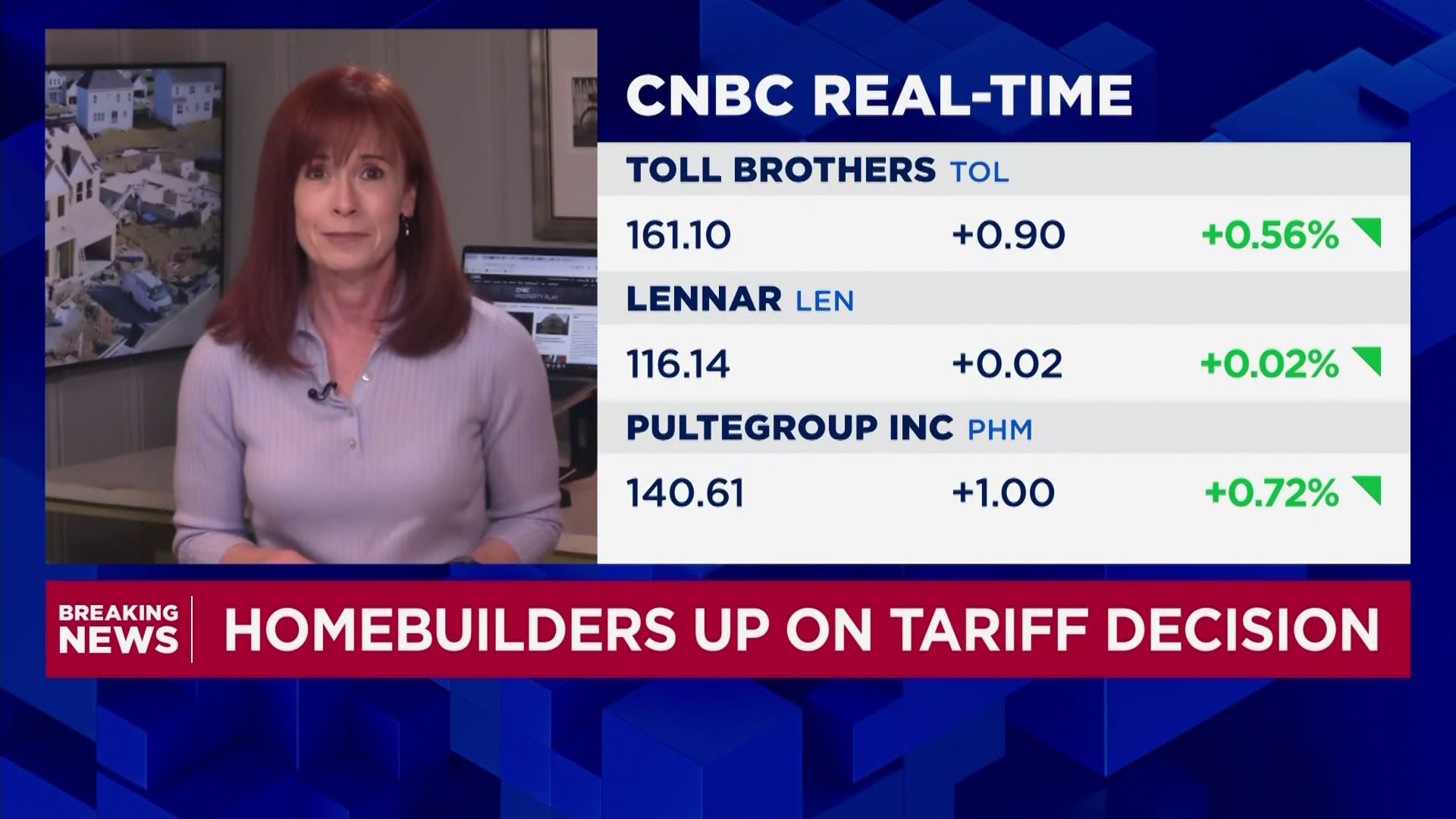 Homebuilder stocks rise slightly on SCOTUS tariff decision
