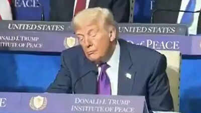 ‘Bored of peace?’ Viral video shows Trump appearing to doze off during Board of Peace meeting