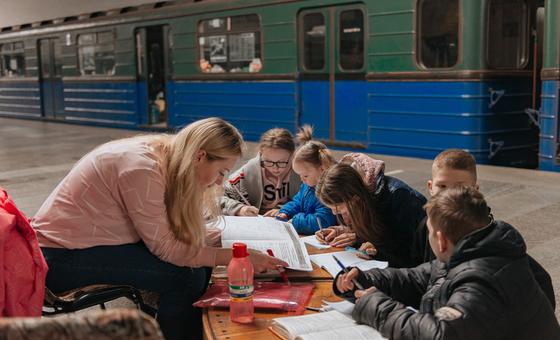 Four years of war in Ukraine: Childhood has ‘moved underground’, displacement continues – UN humanitarians