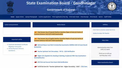 Gujarat CET 2026 final answer key released for Gujarati and English medium papers; download here