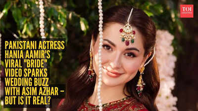 Pakistani actress Hania Aamir’s viral “Bride” video sparks wedding buzz with Asim Azhar – But is it real?