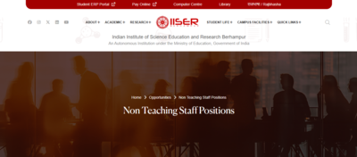 IISER recruitment 2026: Advertisement out for non-teaching posts, applications to begin soon