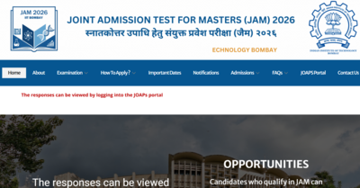 IIT JAM 2026 response sheet released at jam2026.iitb.ac.in: Direct link to download here