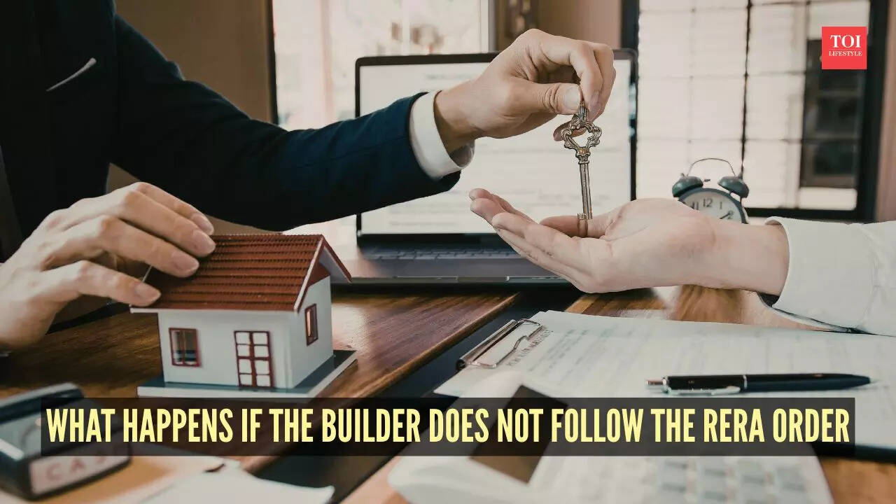 What happens if the builder does not follow the RERA order?