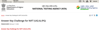 NTA NIFTEE provisional answer key 2026 released at nta.ac.in: Direct link to challenge here