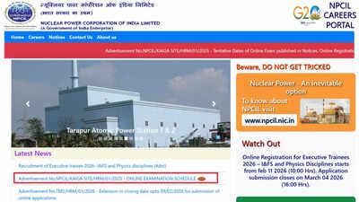 NPCIL Kaiga admit card 2026 to be released soon as CBT schedule announced at npcilcareers.co.in; check here