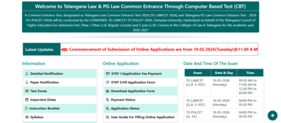 TG LAWCET 2026 notification released: Registration begins tomorrow, check eligibility details