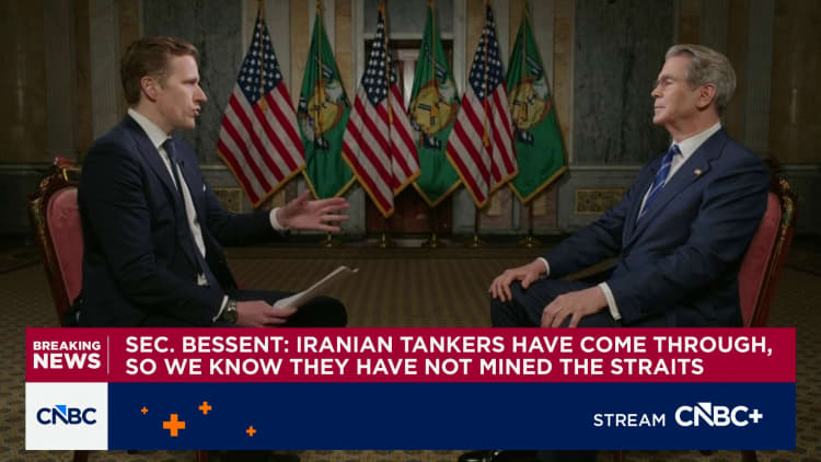 U.S. Navy to escort oil tankers through Strait of Hormuz when possible, Bessent says