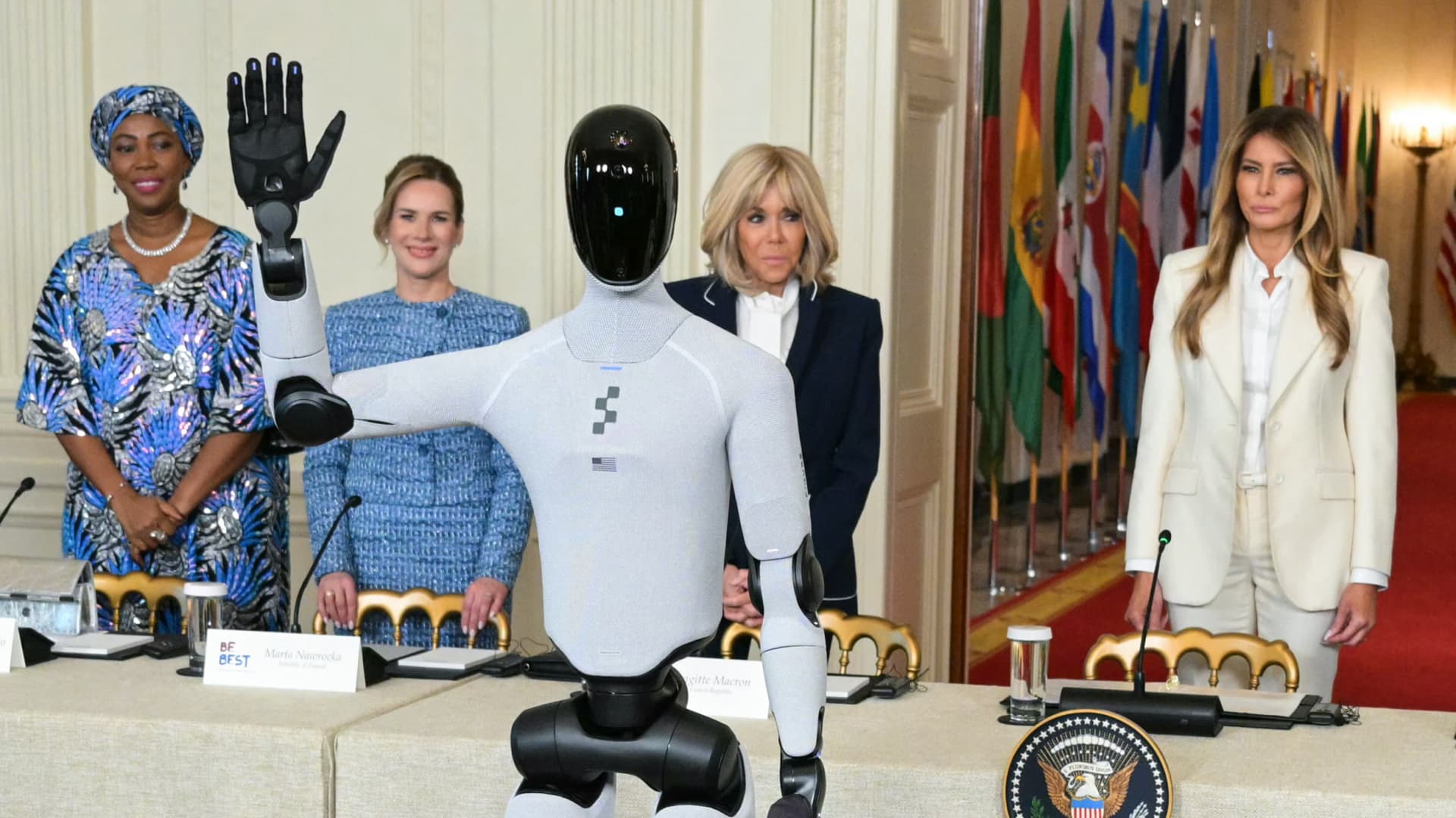 The robotics company hosted by Melania Trump