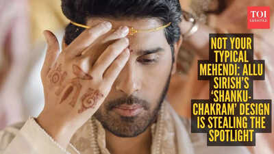 What is ‘Shanku Chakram’ mehendi design flaunted by Allu Sirish at his wedding with Nayanika Reddy
