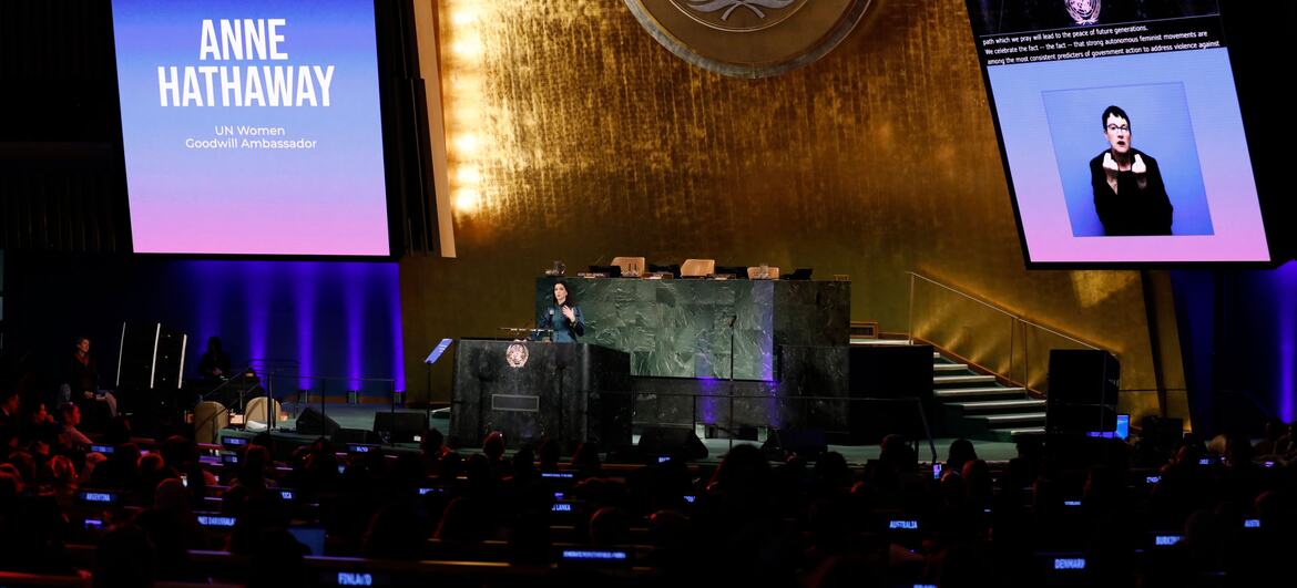 At UN, Malala, Anne Hathaway call for action on women’s rights