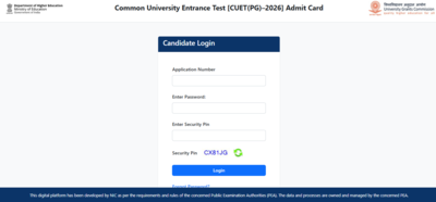 CUET PG 2026 admit card released for March 16-19 exams at exams.nta.nic.in: Direct link to download hall tickets here