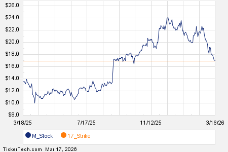 Noteworthy Tuesday Option Activity: M, PTON, WDC
