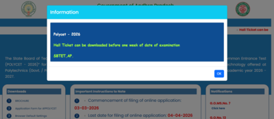 AP POLYCET 2026 hall ticket to be released on this date: Check steps to download and other details here