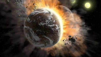 Astronomers uncover evidence of two planets colliding in a distant solar system |