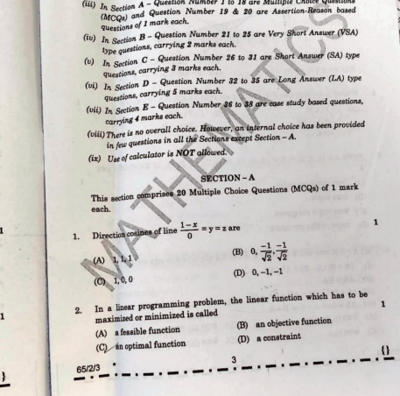 How to download CBSE class 12 maths exam 2026 question paper: students call it lengthy |