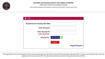 Esse 2025 Admit Card: EMRS ESSE Tier 2 Exam city intimation slip: NESTS releases for 2025 examination |