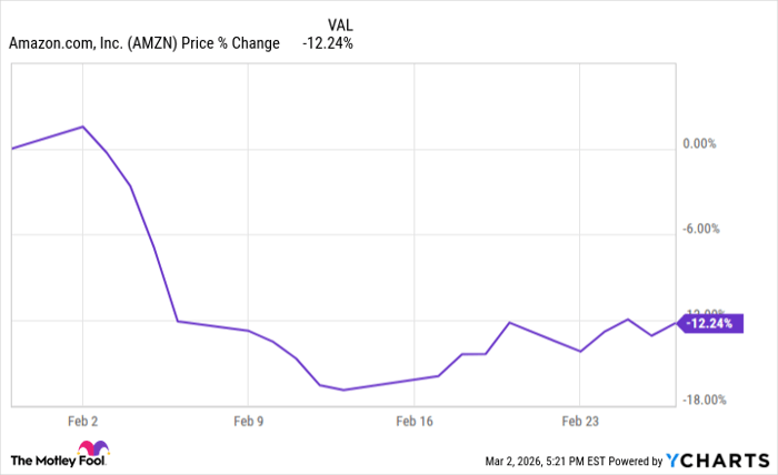 Why Amazon Stock Lost 12% in February