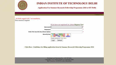 Iit Delhi Srfp 2026: IIT Delhi opens SRFP 2026 applications for top ranked UG and PG engineering students; check details and direct link here