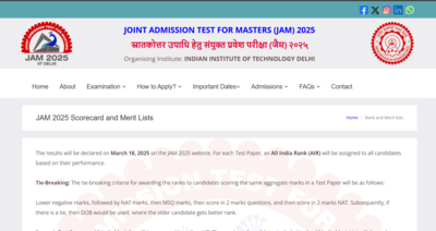 Iit Jam Result 2026: IIT JAM result 2026 declared at jam2026.iitb.ac.in: Direct link to download scorecards here