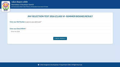 Jnvst Class 6 Result 2026: Jawahar Navodaya Summer Bound Class 6 result released at navodaya.gov.in: Direct link to download scorecards here
