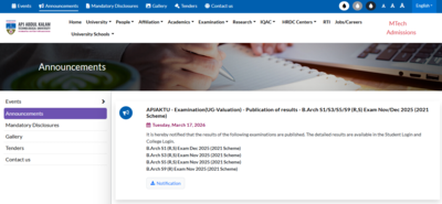 KTU result 2026 for multiple semesters declared: Check direct link to download scorecard