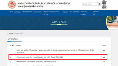 Mp Set Answer Key 2026: MP SET 2026 provisional answer key released by MPPSC; candidates can download response sheet PDF here