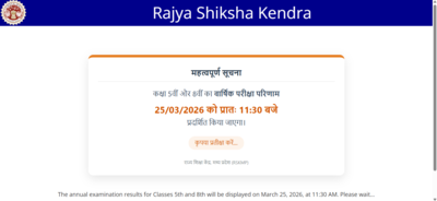 RSK MP Board Class 5, 8 result 2026 releasing today: When and where to check scorecards