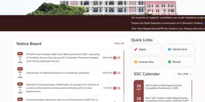 Ssc Mts Answer Key 2026: SSC MTS, Havaldar answer key and response sheets released at ssc.gov.in: Direct links to download and raise challenges here