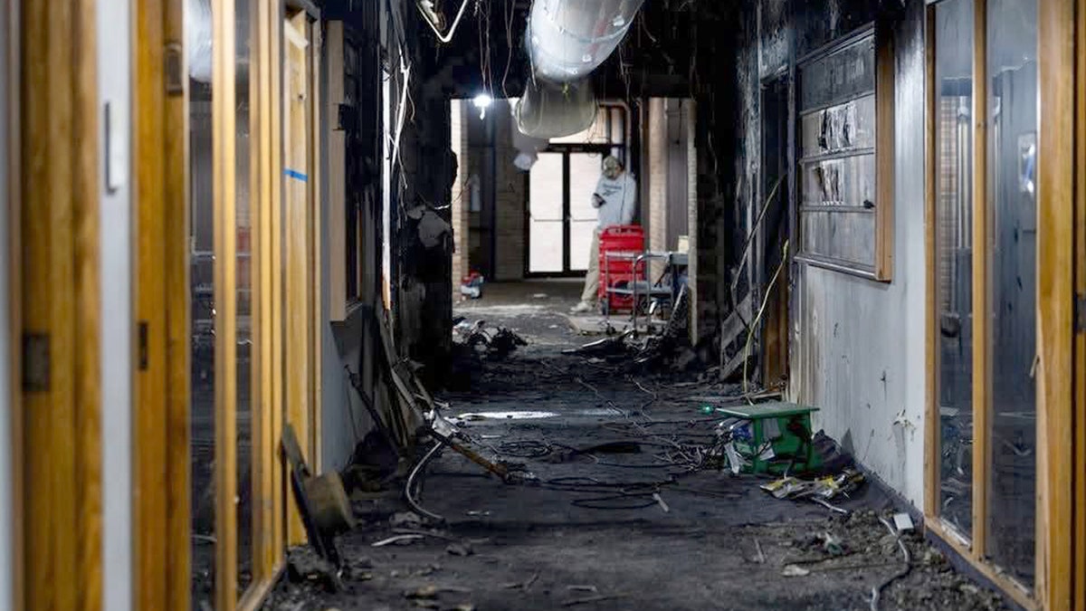 New photos reveal extensive fire damage inside Temple Israel after attack