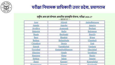 UP NMMS Result 2026 declared at entdata.co.in; check district-wise merit list and scholarship details here |