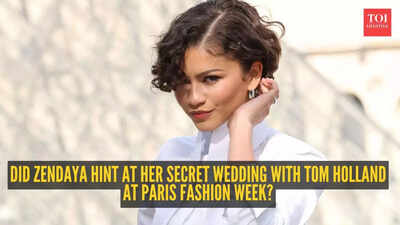 Paris Fashion Week: Did Zendaya hint at her secret wedding with Tom Holland at Paris Fashion Week? |