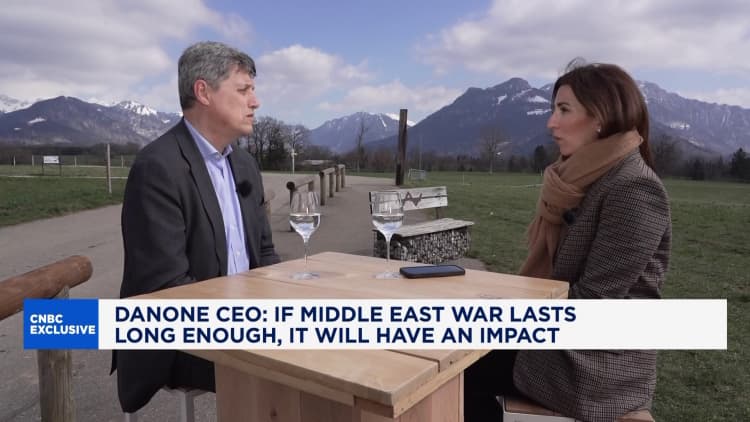 Danone CEO on price hikes uncertainty amid Iran war: ‘Nobody knows’