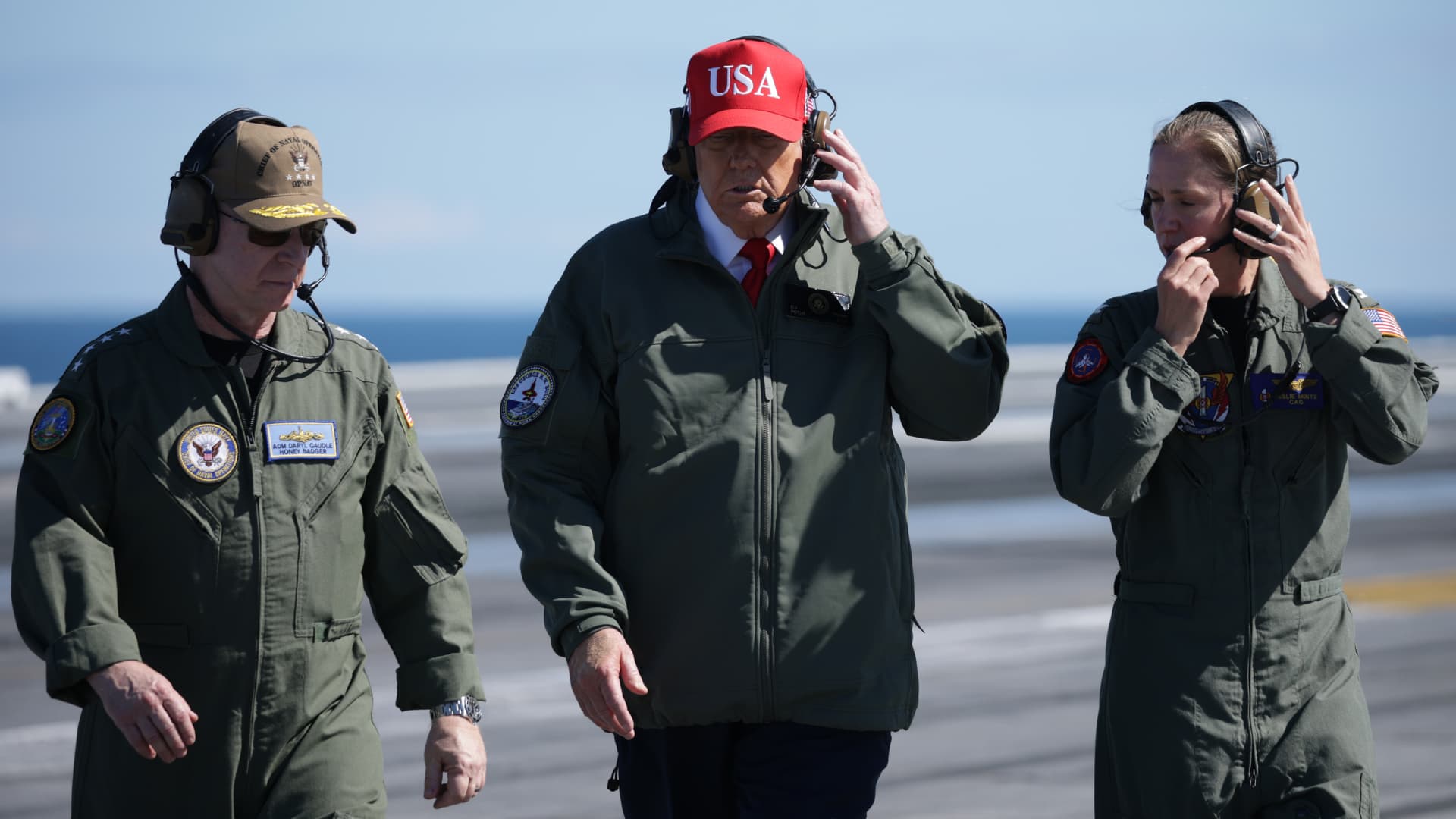 Trump says U.S. ready for ‘next conquest,’ warns military to remain near Iran until ‘real agreement’ is honored