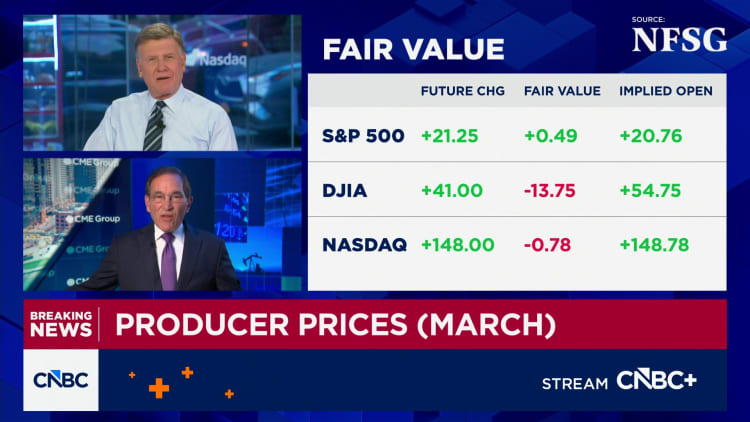 Wholesale prices rose 0.5% in March, much less than expected despite war impact