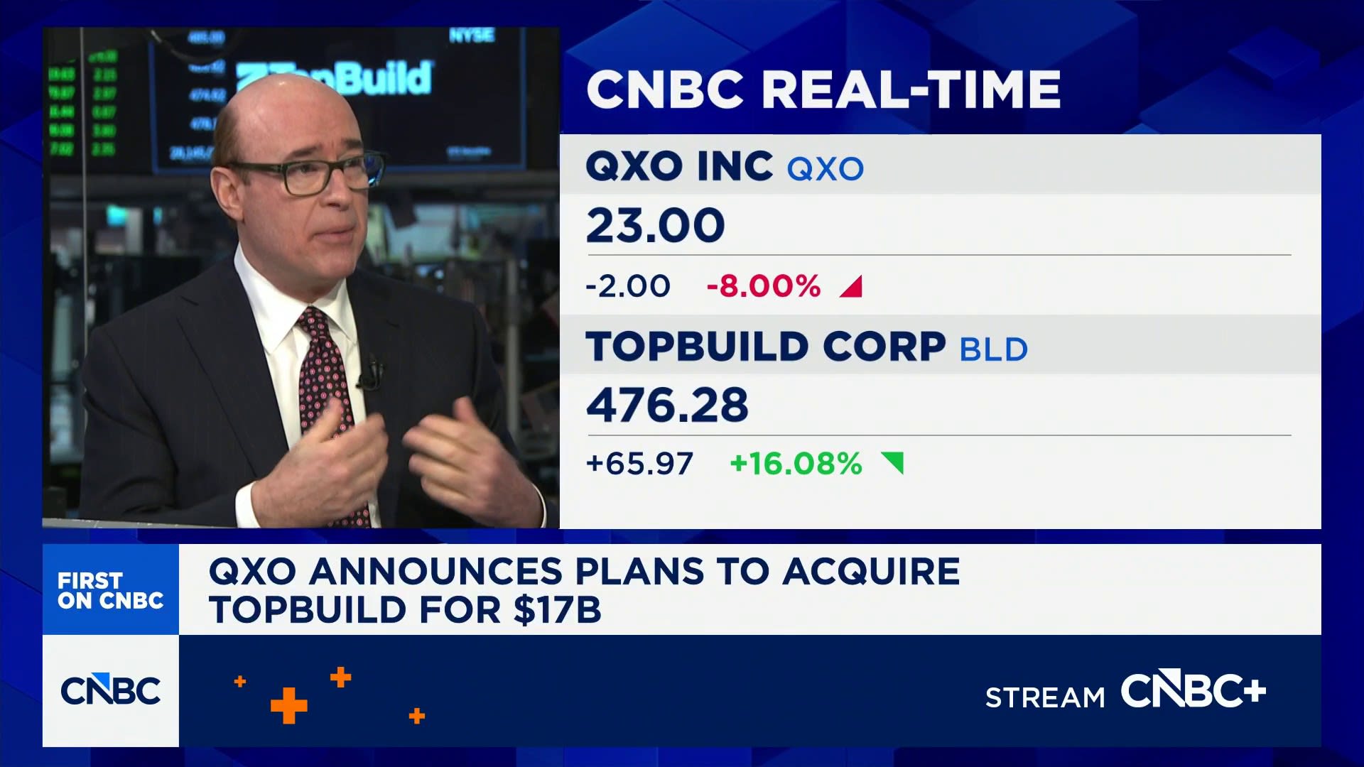 QXO CEO on plans to acquire TopBuild for  billion: The deal is ‘exciting’