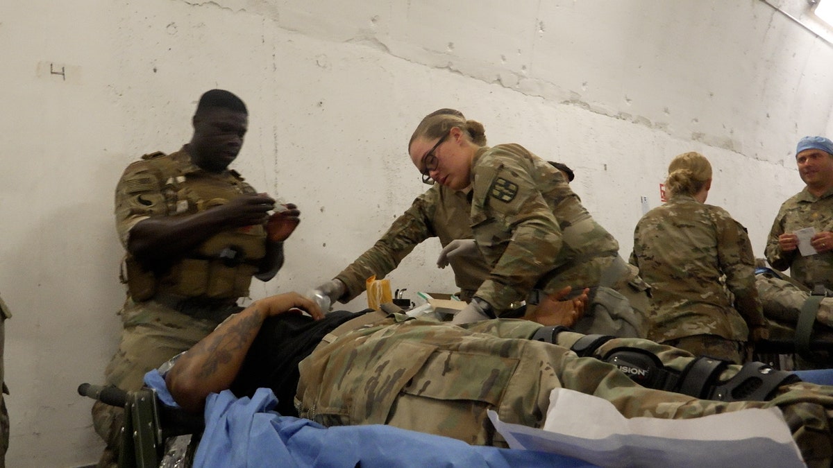 Fort Hood soldiers train underground for battlefield medical emergencies