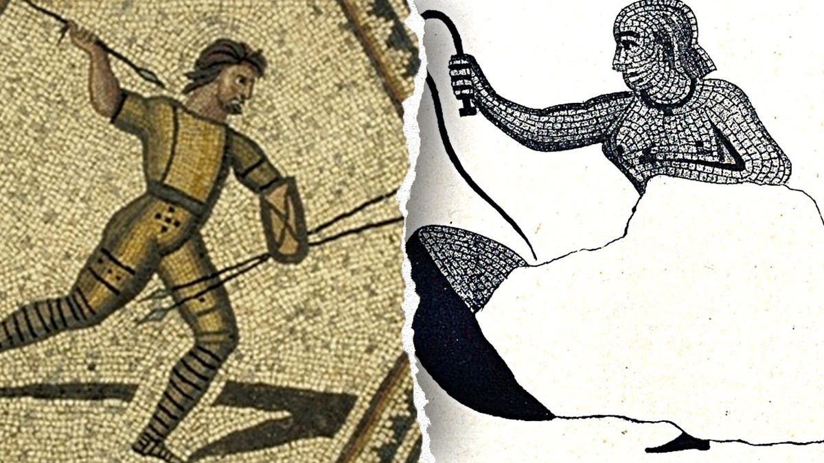 Roman mosaic shows first known female beast-fighter, researcher says