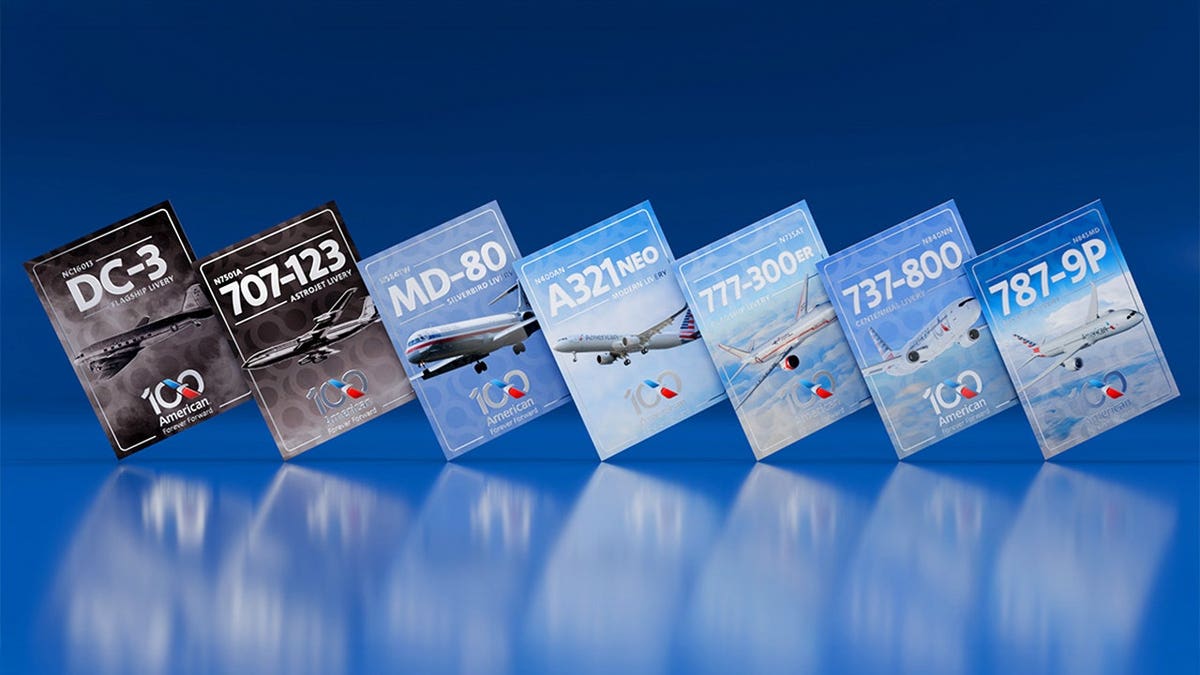 American Airlines launches retro-inspired trading cards for its centennial