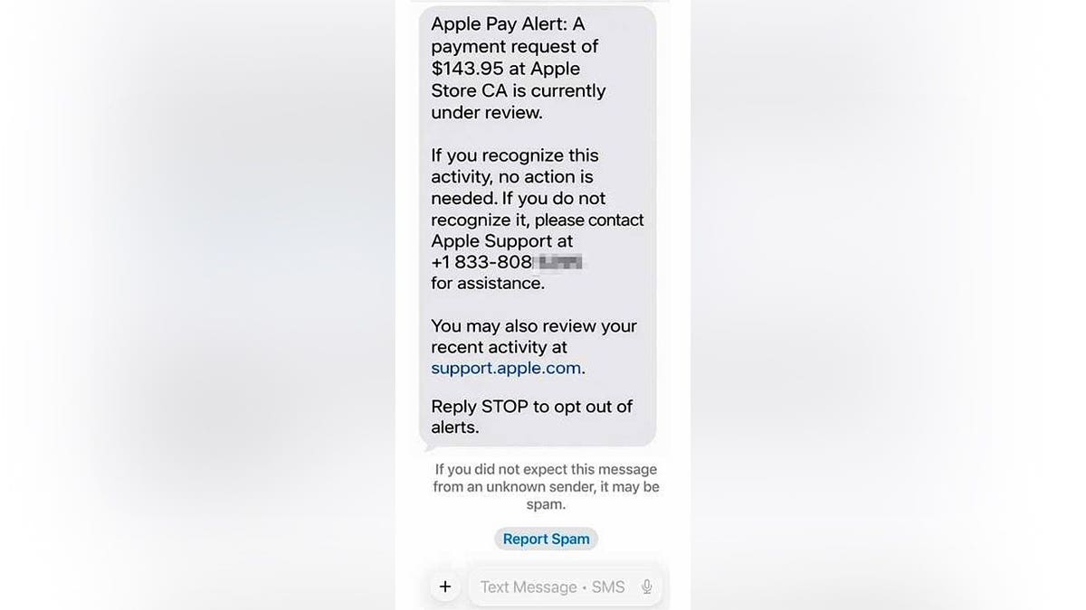 Apple Pay scam text nearly tricks woman into withdrawing ,000 in cash