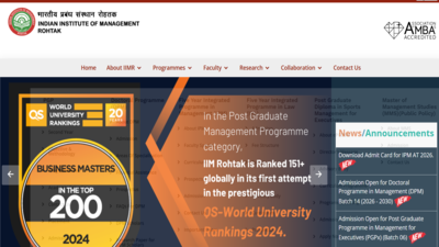 IPMAT admit card 2026 released for IIM Indore and Rohtak: Check steps to download hall tickets here