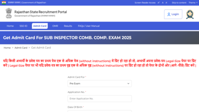 RPSC SI admit card 2026 released at rpsc.rajasthan.gov.in: Direct link to download hall tickets here