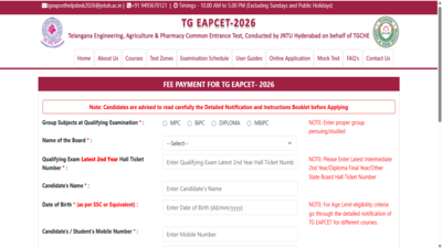 TS EAMCET 2026 registration ends today at eapcet.tgche.ac.in: Check direct link to apply and key dates here