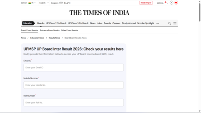 UP Board Class 12 result 2026: Here’s how you can download UPMSP scorecards from TOI portal
