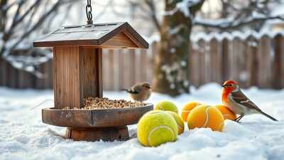 How something as simple as a tennis ball helps winter wildlife stay safe |